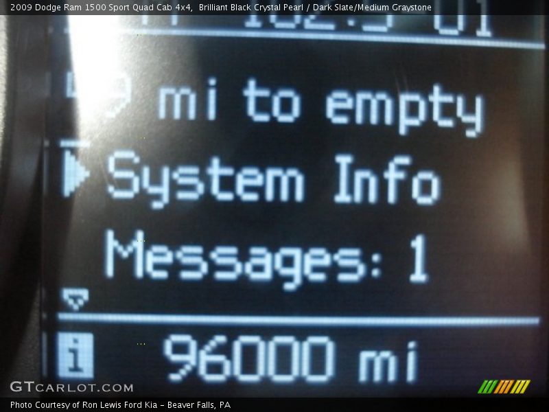 Brilliant Black Crystal Pearl / Dark Slate/Medium Graystone 2009 Dodge Ram 1500 Sport Quad Cab 4x4