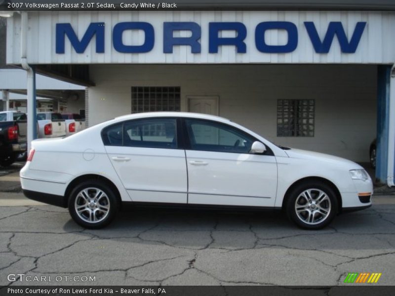 Candy White / Black 2007 Volkswagen Passat 2.0T Sedan