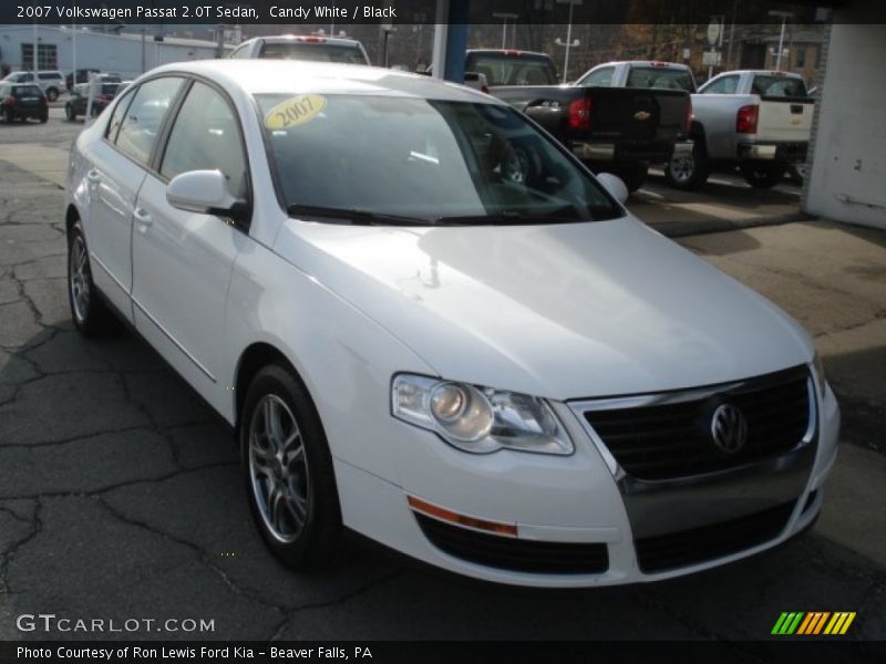 Candy White / Black 2007 Volkswagen Passat 2.0T Sedan