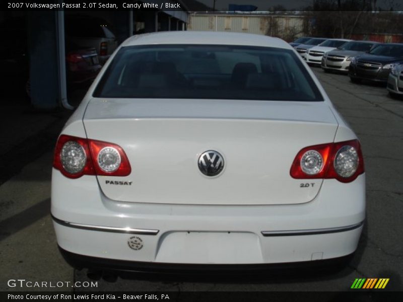 Candy White / Black 2007 Volkswagen Passat 2.0T Sedan