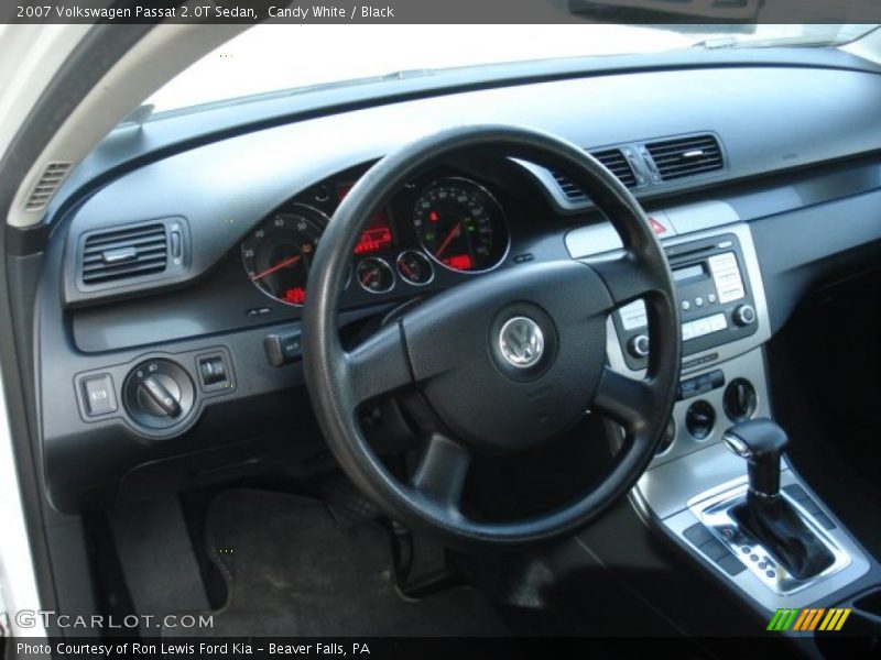Candy White / Black 2007 Volkswagen Passat 2.0T Sedan