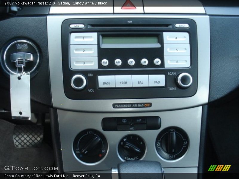Candy White / Black 2007 Volkswagen Passat 2.0T Sedan