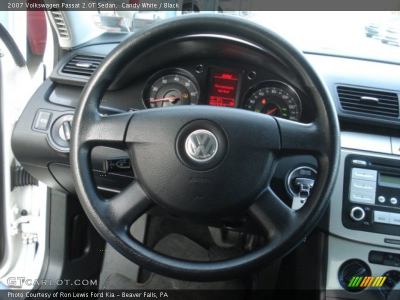 Candy White / Black 2007 Volkswagen Passat 2.0T Sedan