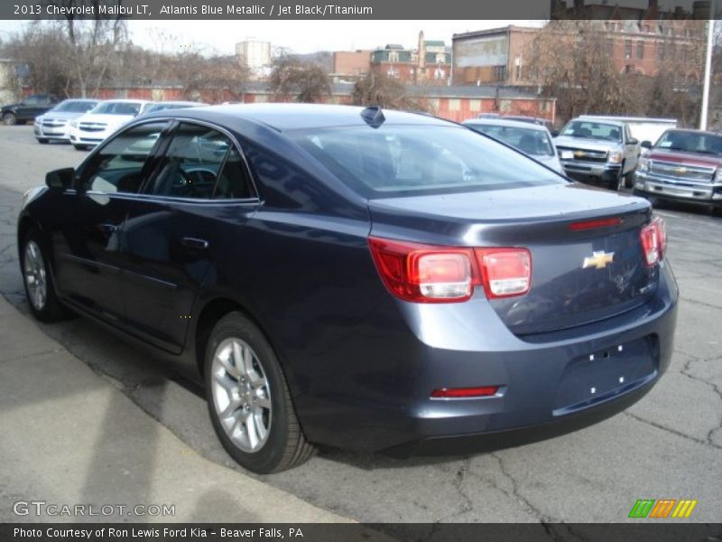 Atlantis Blue Metallic / Jet Black/Titanium 2013 Chevrolet Malibu LT