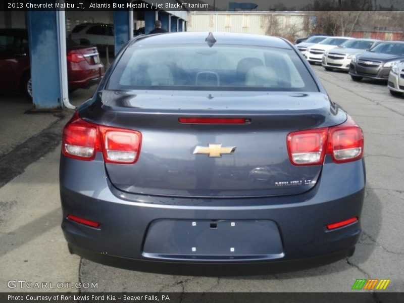 Atlantis Blue Metallic / Jet Black/Titanium 2013 Chevrolet Malibu LT