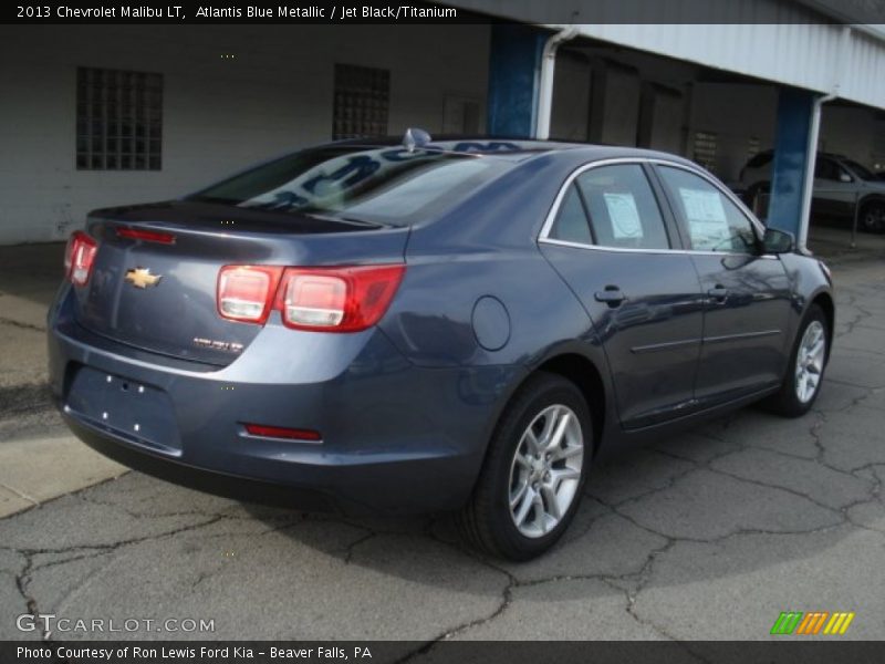 Atlantis Blue Metallic / Jet Black/Titanium 2013 Chevrolet Malibu LT