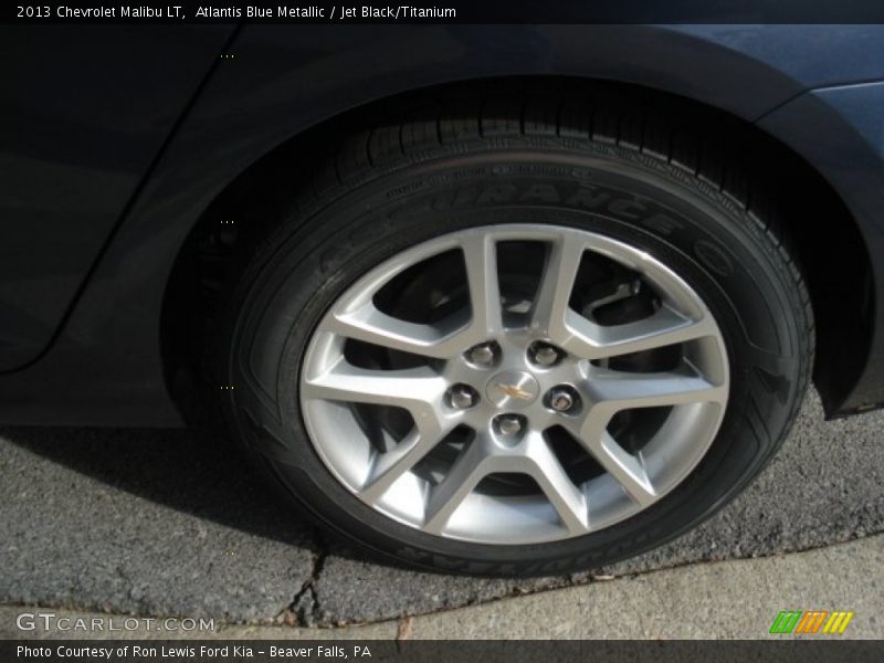 Atlantis Blue Metallic / Jet Black/Titanium 2013 Chevrolet Malibu LT