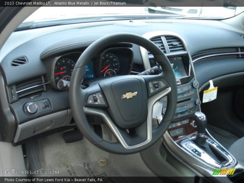 Atlantis Blue Metallic / Jet Black/Titanium 2013 Chevrolet Malibu LT