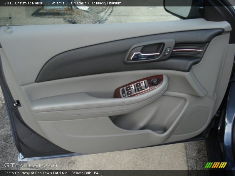 Atlantis Blue Metallic / Jet Black/Titanium 2013 Chevrolet Malibu LT