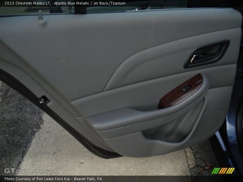 Atlantis Blue Metallic / Jet Black/Titanium 2013 Chevrolet Malibu LT