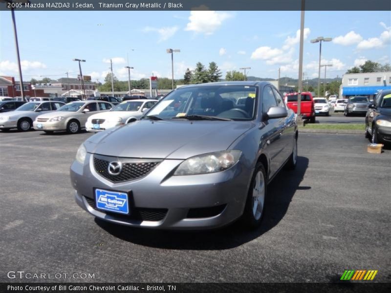 Titanium Gray Metallic / Black 2005 Mazda MAZDA3 i Sedan