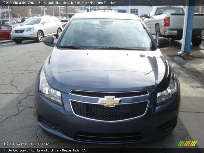 Atlantis Blue Metallic / Jet Black/Medium Titanium 2013 Chevrolet Cruze LS