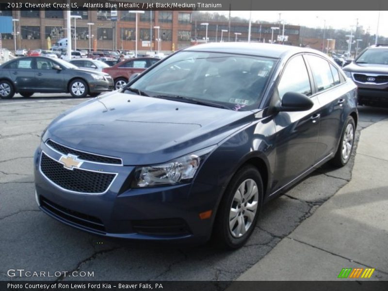 Atlantis Blue Metallic / Jet Black/Medium Titanium 2013 Chevrolet Cruze LS