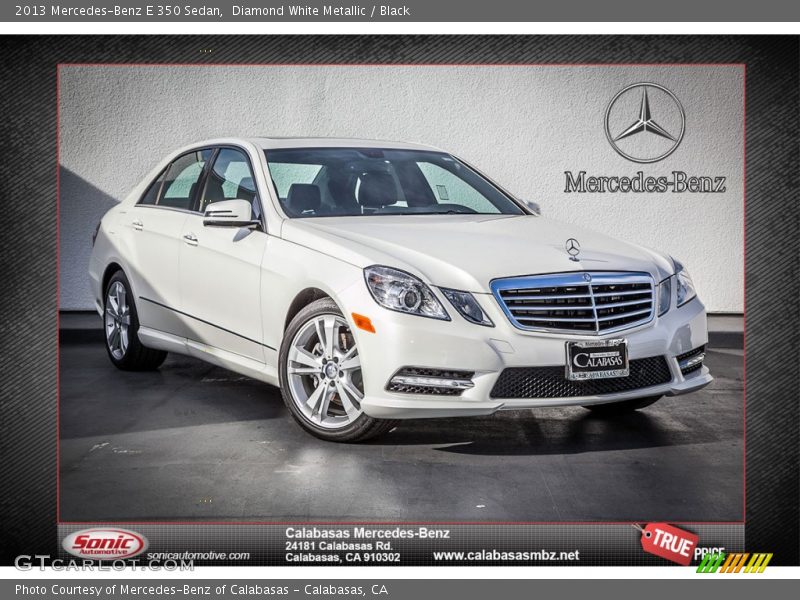 Diamond White Metallic / Black 2013 Mercedes-Benz E 350 Sedan