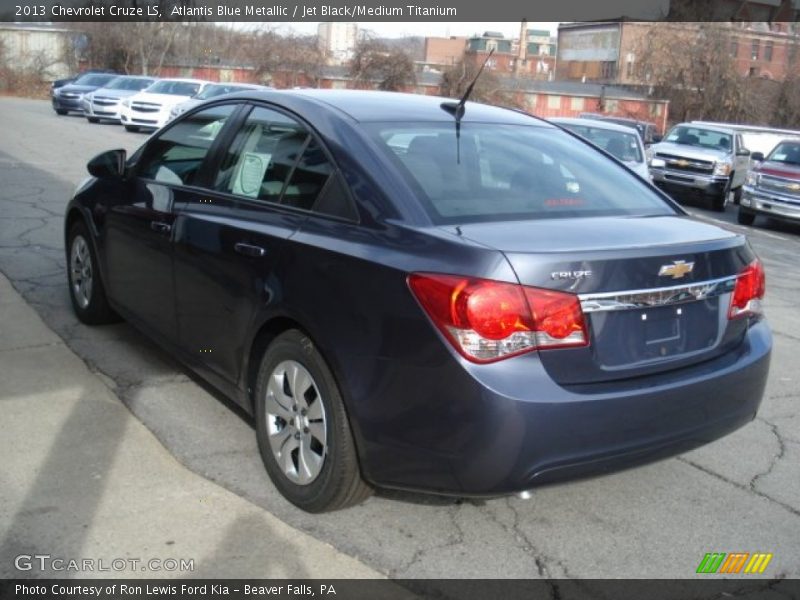 Atlantis Blue Metallic / Jet Black/Medium Titanium 2013 Chevrolet Cruze LS