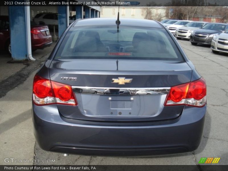 Atlantis Blue Metallic / Jet Black/Medium Titanium 2013 Chevrolet Cruze LS