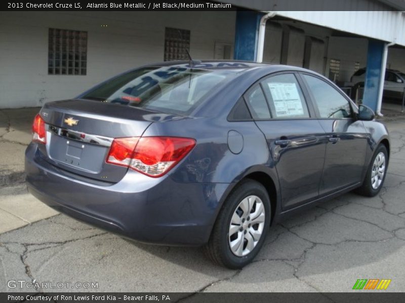 Atlantis Blue Metallic / Jet Black/Medium Titanium 2013 Chevrolet Cruze LS
