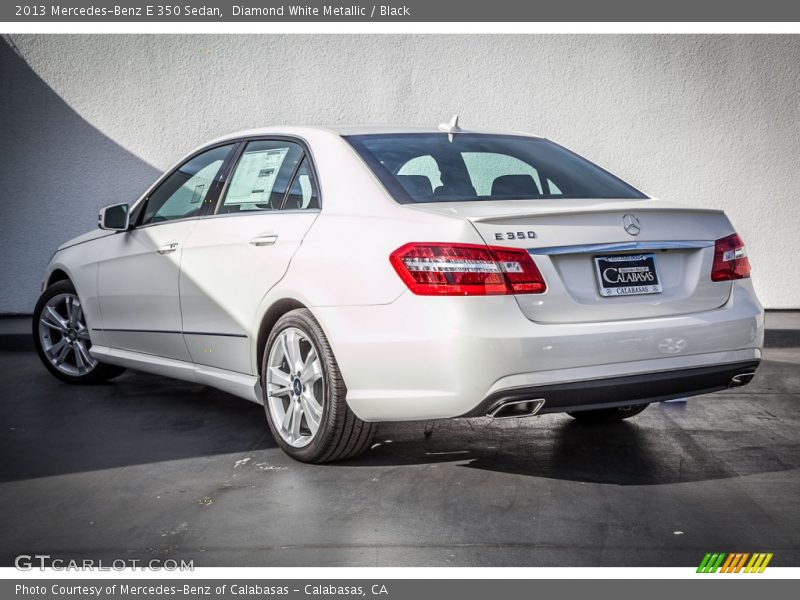 Diamond White Metallic / Black 2013 Mercedes-Benz E 350 Sedan