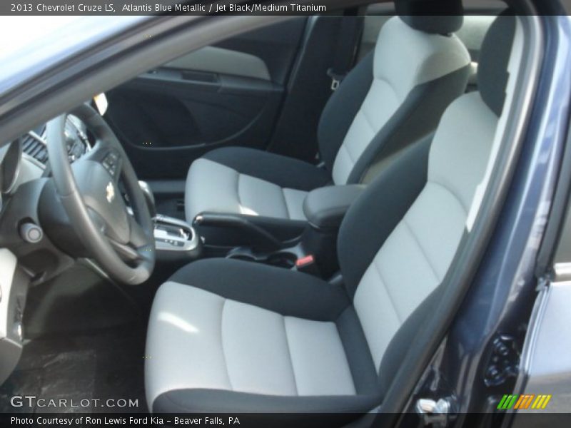 Atlantis Blue Metallic / Jet Black/Medium Titanium 2013 Chevrolet Cruze LS