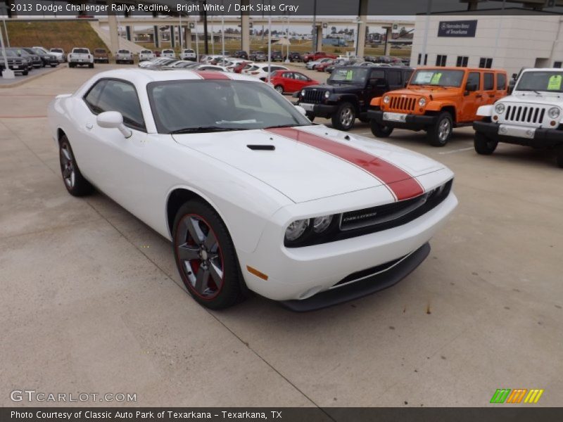 Front 3/4 View of 2013 Challenger Rallye Redline