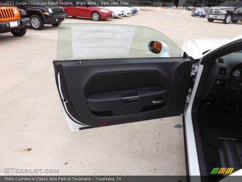 Bright White / Dark Slate Gray 2013 Dodge Challenger Rallye Redline