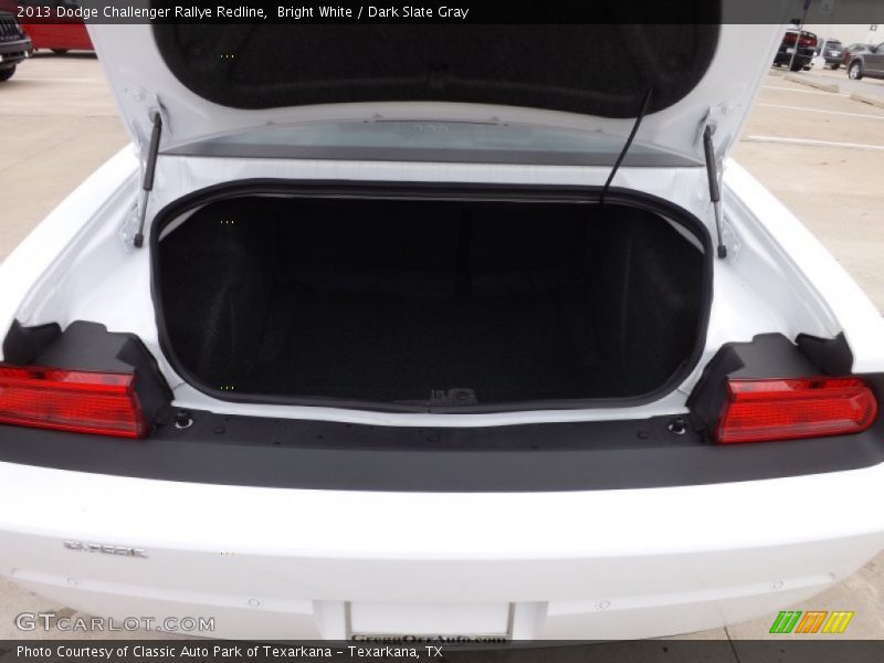 Bright White / Dark Slate Gray 2013 Dodge Challenger Rallye Redline