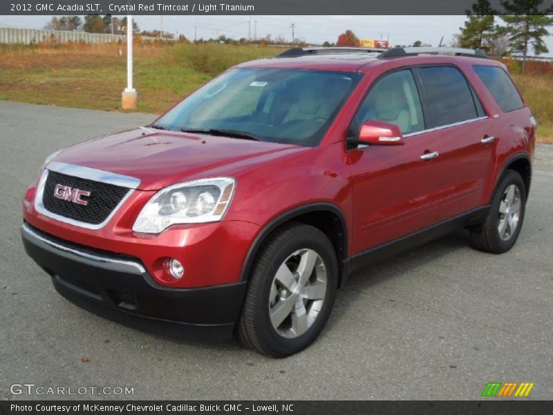 Crystal Red Tintcoat / Light Titanium 2012 GMC Acadia SLT