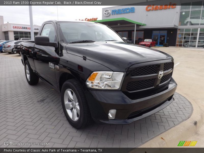Black / Black/Diesel Gray 2013 Ram 1500 Express Regular Cab