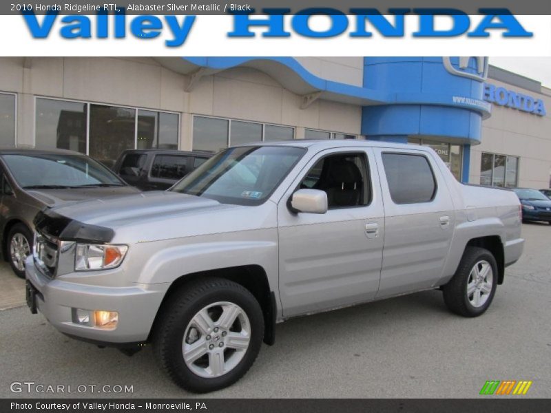 Alabaster Silver Metallic / Black 2010 Honda Ridgeline RTL