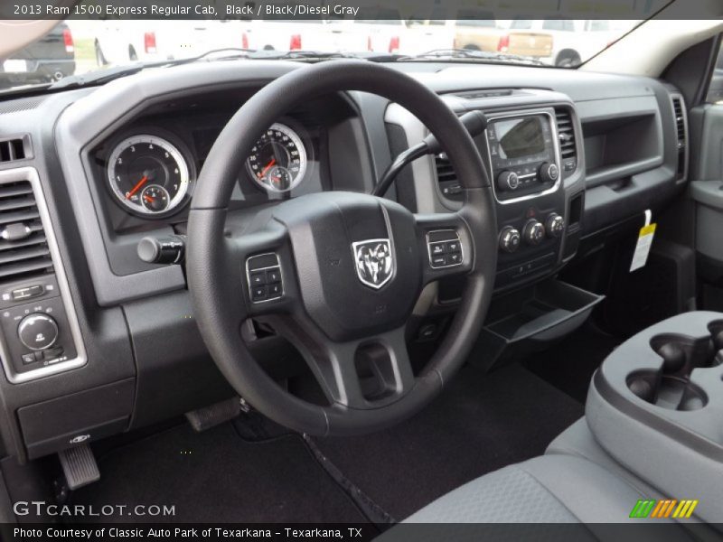  2013 1500 Express Regular Cab Black/Diesel Gray Interior