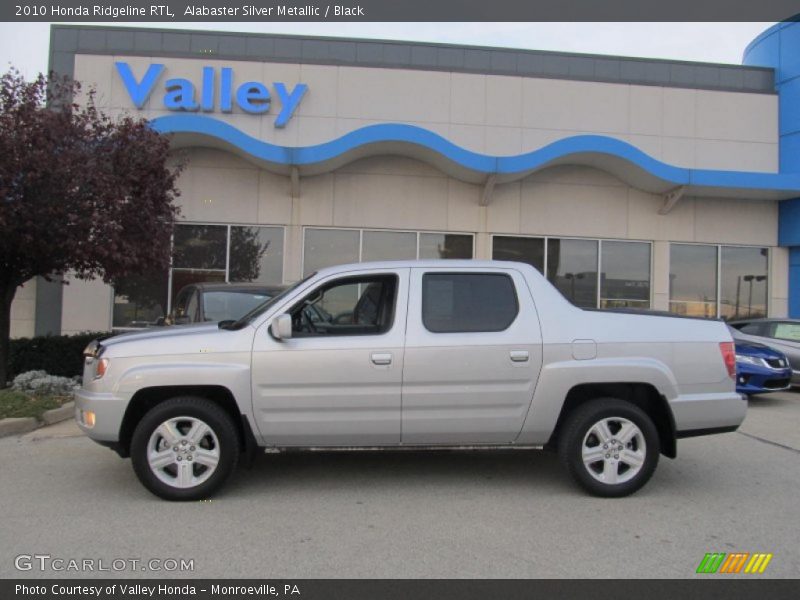 Alabaster Silver Metallic / Black 2010 Honda Ridgeline RTL