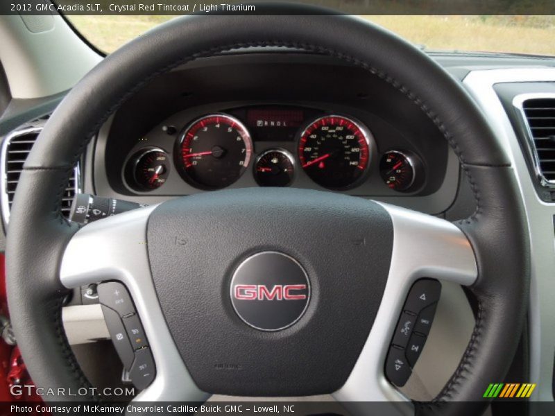 Crystal Red Tintcoat / Light Titanium 2012 GMC Acadia SLT