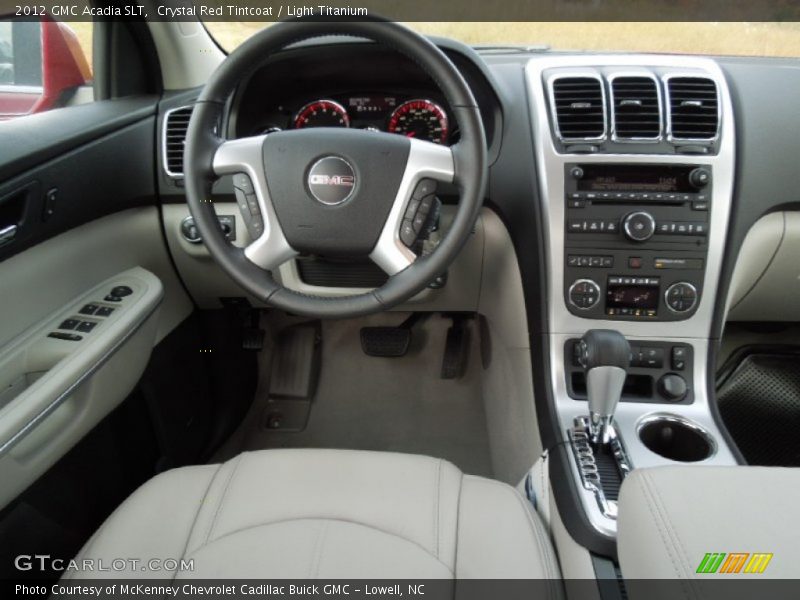 Crystal Red Tintcoat / Light Titanium 2012 GMC Acadia SLT