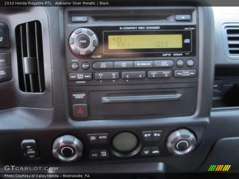 Alabaster Silver Metallic / Black 2010 Honda Ridgeline RTL