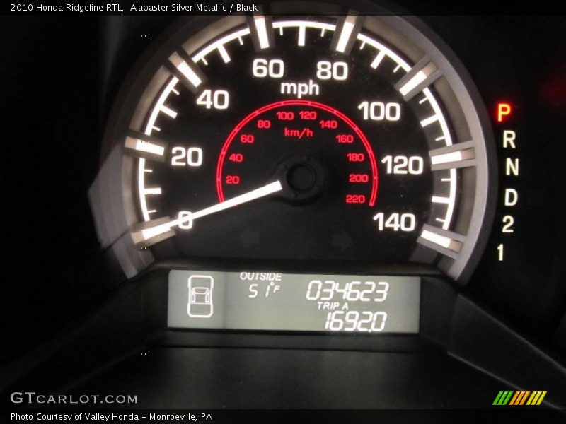 Alabaster Silver Metallic / Black 2010 Honda Ridgeline RTL