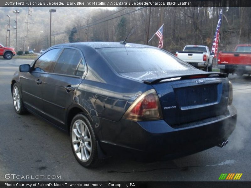 Dark Blue Ink Metallic / Alcantara Blue Suede/Charcoal Black Leather 2009 Ford Fusion SE Blue Suede