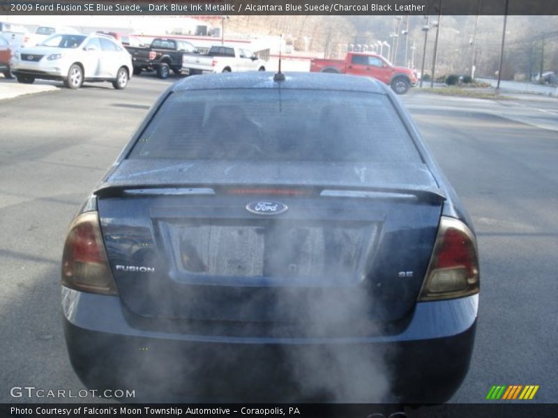 Dark Blue Ink Metallic / Alcantara Blue Suede/Charcoal Black Leather 2009 Ford Fusion SE Blue Suede