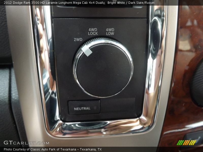 Bright White / Dark Slate/Russet 2012 Dodge Ram 3500 HD Laramie Longhorn Mega Cab 4x4 Dually