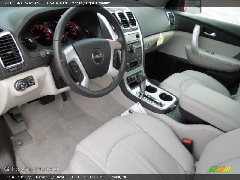 Crystal Red Tintcoat / Light Titanium 2012 GMC Acadia SLT