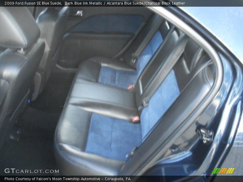 Rear Seat of 2009 Fusion SE Blue Suede