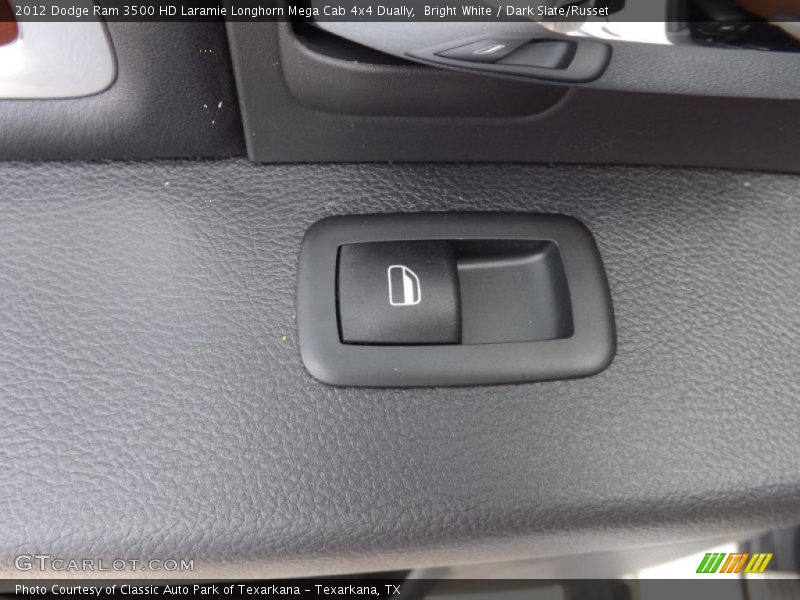 Bright White / Dark Slate/Russet 2012 Dodge Ram 3500 HD Laramie Longhorn Mega Cab 4x4 Dually