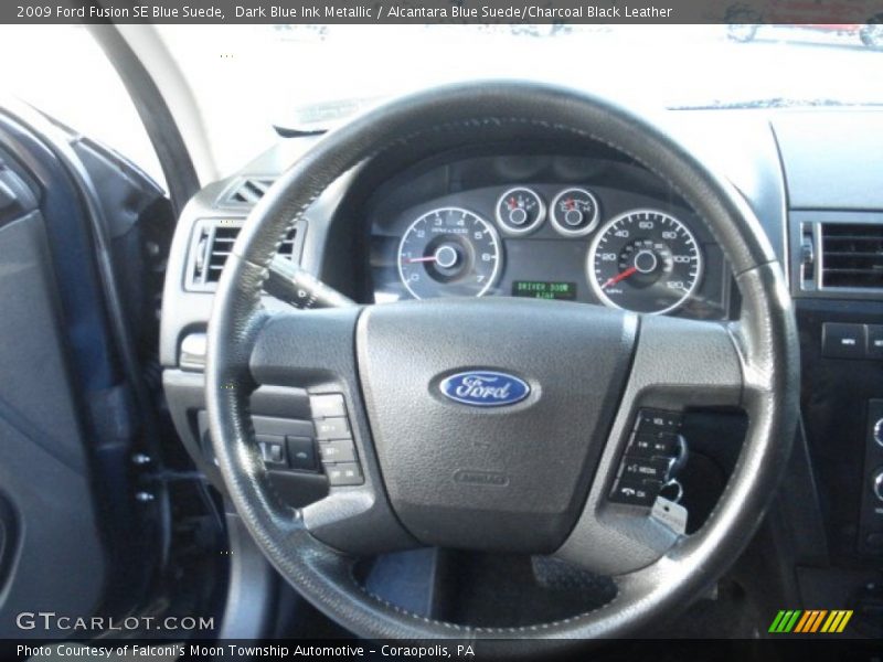  2009 Fusion SE Blue Suede Steering Wheel