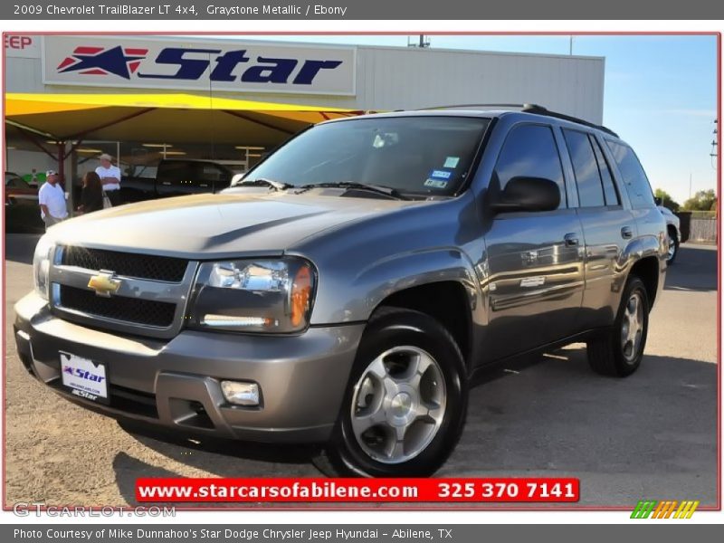 Graystone Metallic / Ebony 2009 Chevrolet TrailBlazer LT 4x4