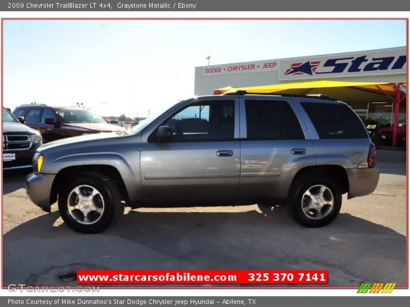 Graystone Metallic / Ebony 2009 Chevrolet TrailBlazer LT 4x4