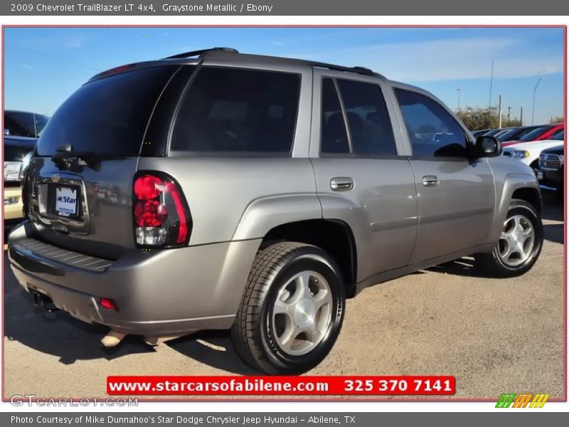 Graystone Metallic / Ebony 2009 Chevrolet TrailBlazer LT 4x4