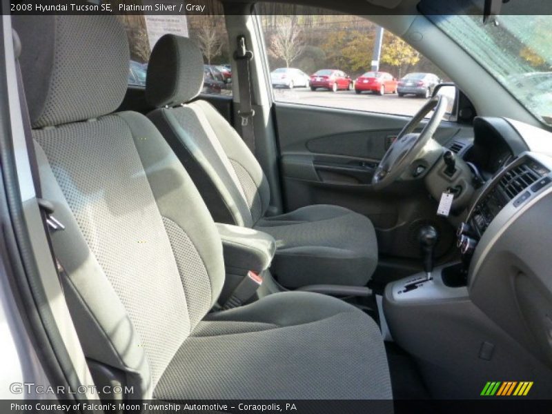 Platinum Silver / Gray 2008 Hyundai Tucson SE