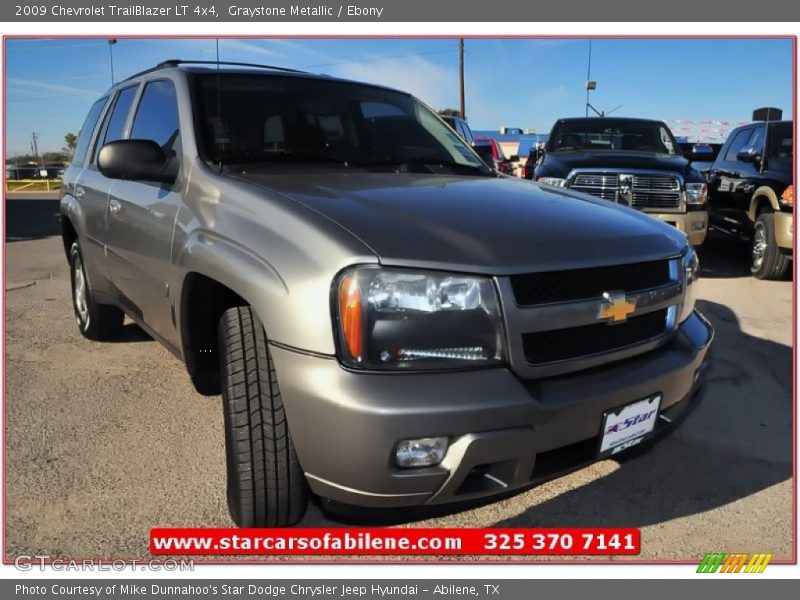 Graystone Metallic / Ebony 2009 Chevrolet TrailBlazer LT 4x4
