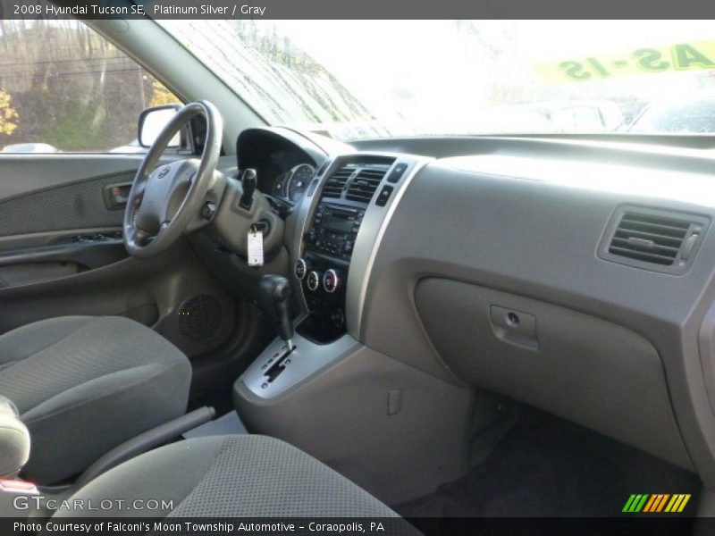 Platinum Silver / Gray 2008 Hyundai Tucson SE