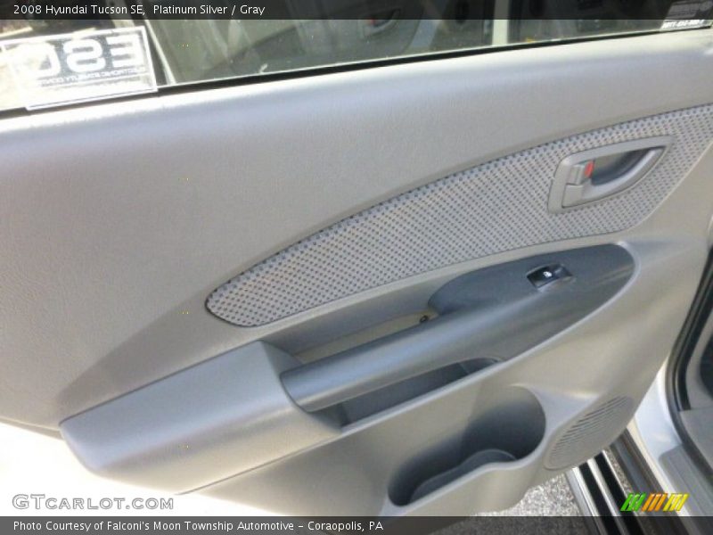 Platinum Silver / Gray 2008 Hyundai Tucson SE