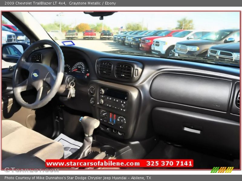 Graystone Metallic / Ebony 2009 Chevrolet TrailBlazer LT 4x4